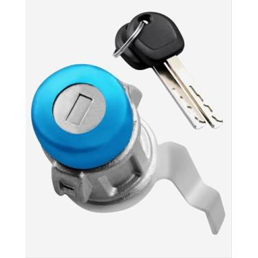 Imagem de Cilindro de fechadura de porta traseira com 2 chaves adequado para Chevy Colorado GMC Canyon 2016-2022 Silverado Sierra 2014-2019, substituição da fechadura do porta-malas traseiro 23338181 23371760