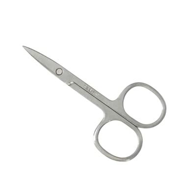 Imagem de Tesoura de Ponta Reta Fina – Ideal para Pelos, Sobrancelhas, Cortes Delicados, Manicure, Artesanato e Usos Gerais - Material em Aço Inox - Esterelizável