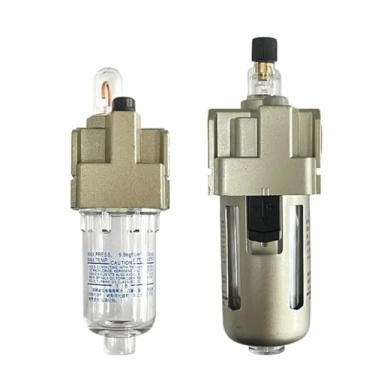 Imagem de 1 peça Filtro de bomba de compressor lubrificante processador de ar filtro de ar comprimido 1/4 3/8 1/2 AL2000-02/3000-03/4000-04 (com encaixe tipo C)