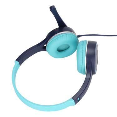 Imagem de Fone de ouvido infantil com fio, conector de 3,5 mm ABS+material de PVC macio fones de ouvido e design estéreo portáteis para tablets, computadores, laptops