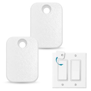 Imagem de Protetor de interruptor de luz para interruptor basculante/decora – evita acidentes liga/desliga – capa discreta à prova de crianças – protege aparelhos críticos – fácil instalação – capa branca