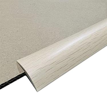 Imagem de GQQGSHOP Tira de transição de piso de 16,4 pés autoadesiva para carpete e acabamento de borda de piso Acabamento de carpete de PVC adequado para transições de limite com altura de 0,15 ~ 0,23