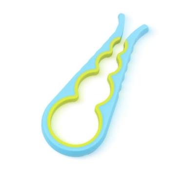 Imagem de Abridor de frascos e abridor de latas para mãos fracas, idosos com artrite e qualquer pessoa com baixa força, abridor de frascos Mutil tire as tampas facilmente, azul