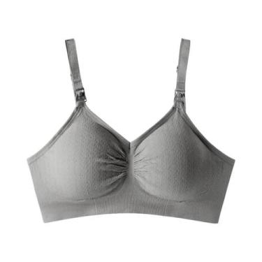 Imagem de Sutiã De Amamentação Sem Costura Respirável Com Fecho Frontal De Uma M