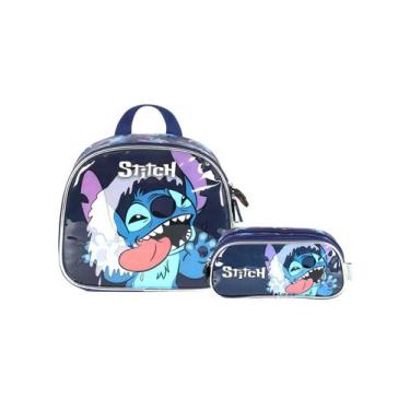 Imagem de Kit Lilo Stitch Lancheira Térmica + Estojo Triplo Menino - Luxcel