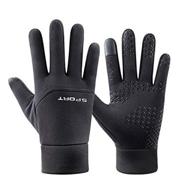 Imagem de Luvas Quentes de Inverno para Homens e Mulheres - -Vento com Toque na Tela Corrida Ciclismo Moto Dirigir Caminhada Esqui
