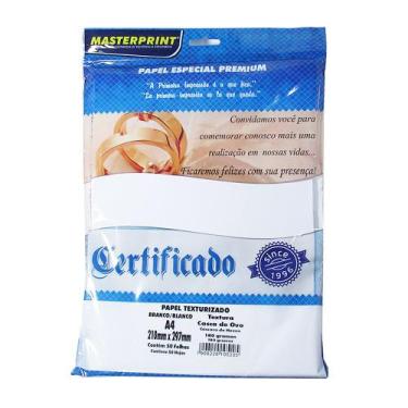Imagem de Papel Casca de Ovo Texturizado A4 180g Fosco 50 folhas Masterprint