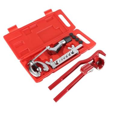 Imagem de Generic Kit de Alargamento de Tubos de Aço Resistente, Kit de Reparo de Tubo de Combustível de Freio Com Cortador, Conjunto de Ferramentas de Dobra para Oficina de Reparo Automotivo