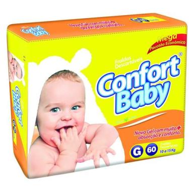 Imagem de Fraldas Descartáveis Confort Baby G 60 Und