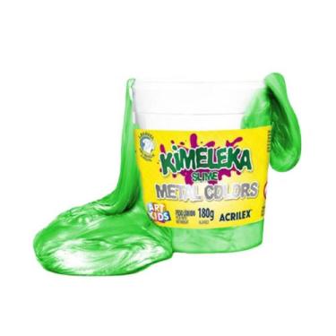 Imagem de Slime Kimeleka Metal Colors 180g Art Kids - Acrilex, Verde