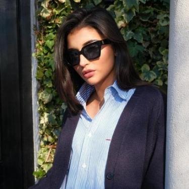 Imagem de Óculos de Sol Tommy Hilfiger TH 2101/S 807 - Preto 52-Feminino