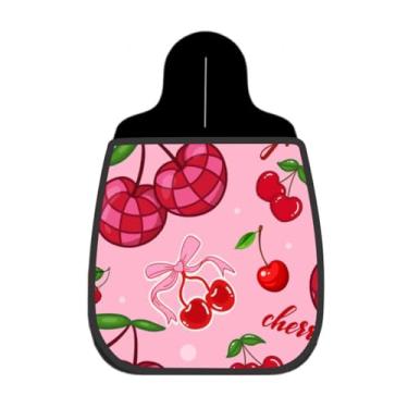 Imagem de Lixeira De Carro Organizador Lixinhocar Cerejas Coquette Fundo Rosa