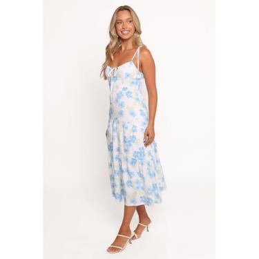 Imagem de Petal & Pup Vestido midi Kieran feminino, Azul, P