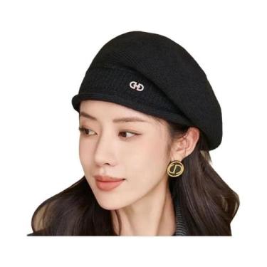 Imagem de Boina De Tricô Feminina Para O Inverno, Chapéu Macio, Quente E Elástic
