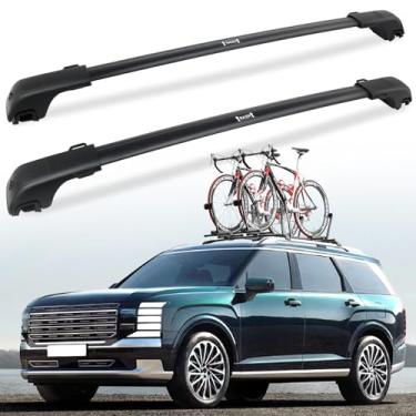 Imagem de Snailfly Rack de teto adequado para Hyundai Palisade 2026 barras transversais de alumínio traváveis com trilhos laterais no teto, bagagem, caiaques, bicicletas, canoa, pranchas de surfe