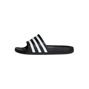 Imagem de Chinelo Adidas Adilette Aqua Preto e Branco - Unissex - 44-45 - Preto