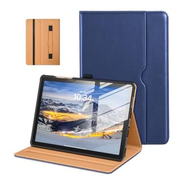 Imagem de DTTO Capa para Samsung Galaxy Tab A11+/A11 Plus/A9+ Plus de 11 polegadas (2023/2025), capa fólio de couro premium com alça de mão para visualização em vários ângulos e despertar/hibernar