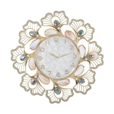 Imagem de Relógio de parede moderno de vidro de alta transparência relógio de parede esmaltado para casa quarto sala de estar relógio de parede simples varanda escritório relógio de parede relógio de parede