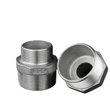 Imagem de 1/20.3 cm 1/10.2 cm 3/20.3 cm 1/5.1 cm 3/10.2 cm 2.5 cm BSPT bocal redutor sextavado macho 304 encaixe de tubulação água gás óleo (NO2)