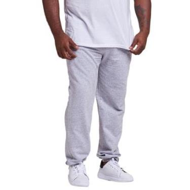 Imagem de Calça Moletom Punho Masculino Plus Size-Masculino