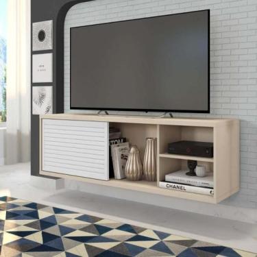 Imagem de Rack Suspenso para TV até 55 Polegadas 136cm em BP Porta Pier Multiver