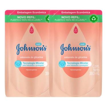 Imagem de Kit 2 Sabonete Líquido de Glicerina Johnson's Baby Refil 380ml
