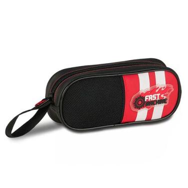 Imagem de Estojo Escolar Simples Menino Fast Machine Carro - Nova Rio