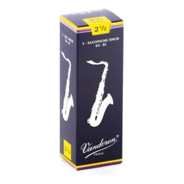 Imagem de Palheta tradicional 2,5 p/sax tenor sr2225 vandoren unidade