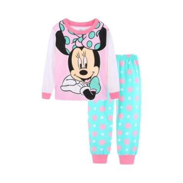 Imagem de Conjunto De Pijamas Minnie Para Meninas, Roupas De Dormir Para Criança