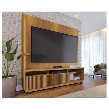 Imagem de Estante Home Theater Ambiente Jordão Com Pés Freijó - Colibri