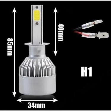 Imagem de Lampada Farol Led Automotiva H1 6000K 5400 Lumens 12V A 24V