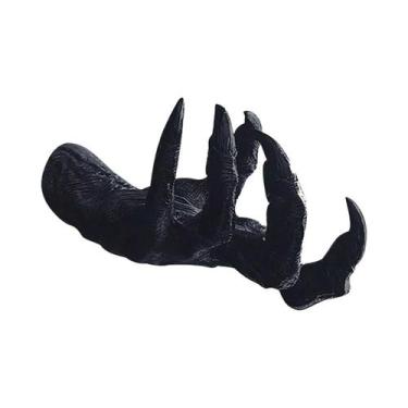 Imagem de Gancho De Parede Em Resina Com Mão De Demônio Para Halloween, Suporte 