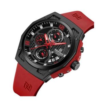 Imagem de Relógio De Quartzo Masculino De Luxo À Prova d'Água NAVIFORCE Com Puls