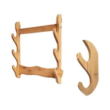 Imagem de Suporte De Parede Para Katana Japonesa, Expositor De Espada Samurai, S