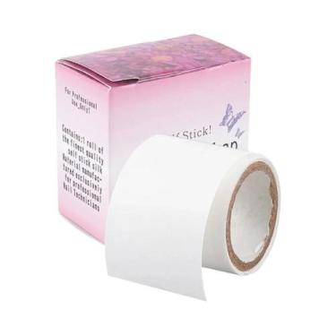 Imagem de Adesivo Branco Autoadesivo De Fibra De Vidro Para Reparo De Unhas, Ext