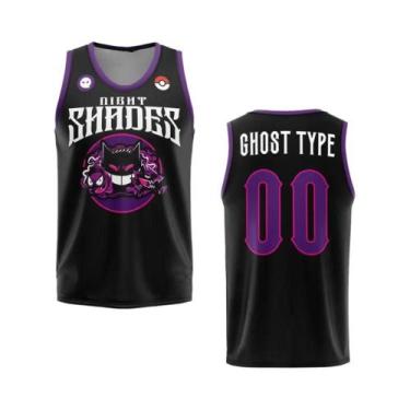 Imagem de Camiseta Regata Masculina De Cosplay Pokémon Tipo Fantasma, Respirável