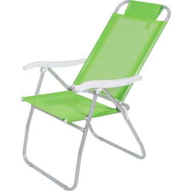 Imagem de Cadeira de Praia Reclinável Prosa em Alumínio Verde Bel
