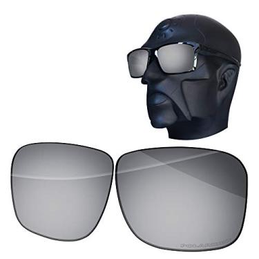 Imagem de Ensky Lentes de reposição HardyShield compatíveis com óculos de sol Oakley Mainlink OO9264 57 mm, Lua prateada - Estampa polarizada, 0