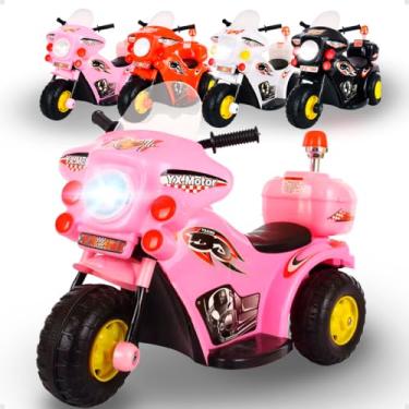 Imagem de Mini Moto Eletrica Com Luz E Som 6v4ah Rosa - Tiggy