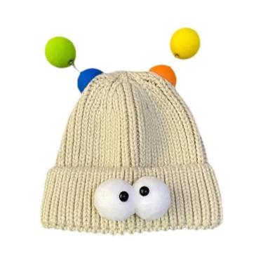 Imagem de Gorro De Inverno Feminino Quente E Confortável Com Estampa De Desenho 