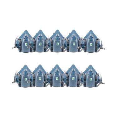 Imagem de Máscara De Gás 3M 7502 (10 Peças) Respirador Químico Industrial Para P