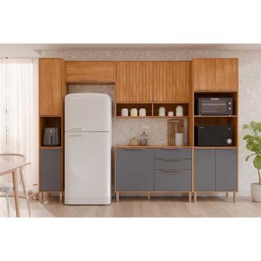 Imagem de Cozinha Modulada MGM Divina MGM 5 Peças C5P176 Cinamomo/Titanium