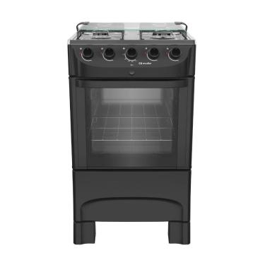 Imagem de Fogao 4bcs Mesa Inox Mfi4bb Mueller Preto Bivolt