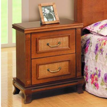 Imagem de Mesa de Cabeceira com Detalhe em Ratan - Athenas Montanhês - Móveis Mo