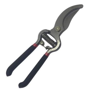 Imagem de Tesoura de Poda 8" Mola e Cabo Emborrachado para Jardinagem Aço Resist