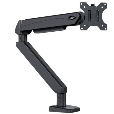 Imagem de Suporte ELG Profissional Gamer Ergonômico Multiarticulado para Monitor de Mesa F100MAX 22 a 49 com Pistão a Gás Preto