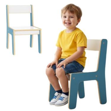 Imagem de Cadeirinha Infantil Montessori Menino Azul Resistente Oferta - Junges