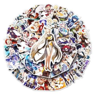 Imagem de Pacote de adesivos Genshins Impacts Anime 50 unidades 4-8 cm - yiweisa