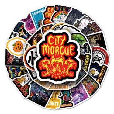 Imagem de Adesivos Retro Cartoon Anime 50 peças de PVC impermeáveis e à prova de