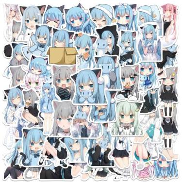 Imagem de Adesivos Nekohas Shizukus em vinil impermeável Anime S 50 unidades - y